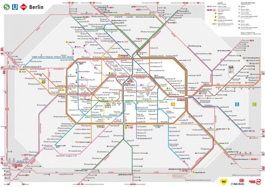 ベルリン鉄道路線図